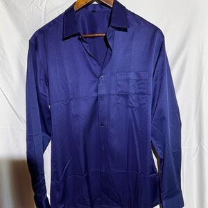 Source Unknown Deep Blue Dress Shirt